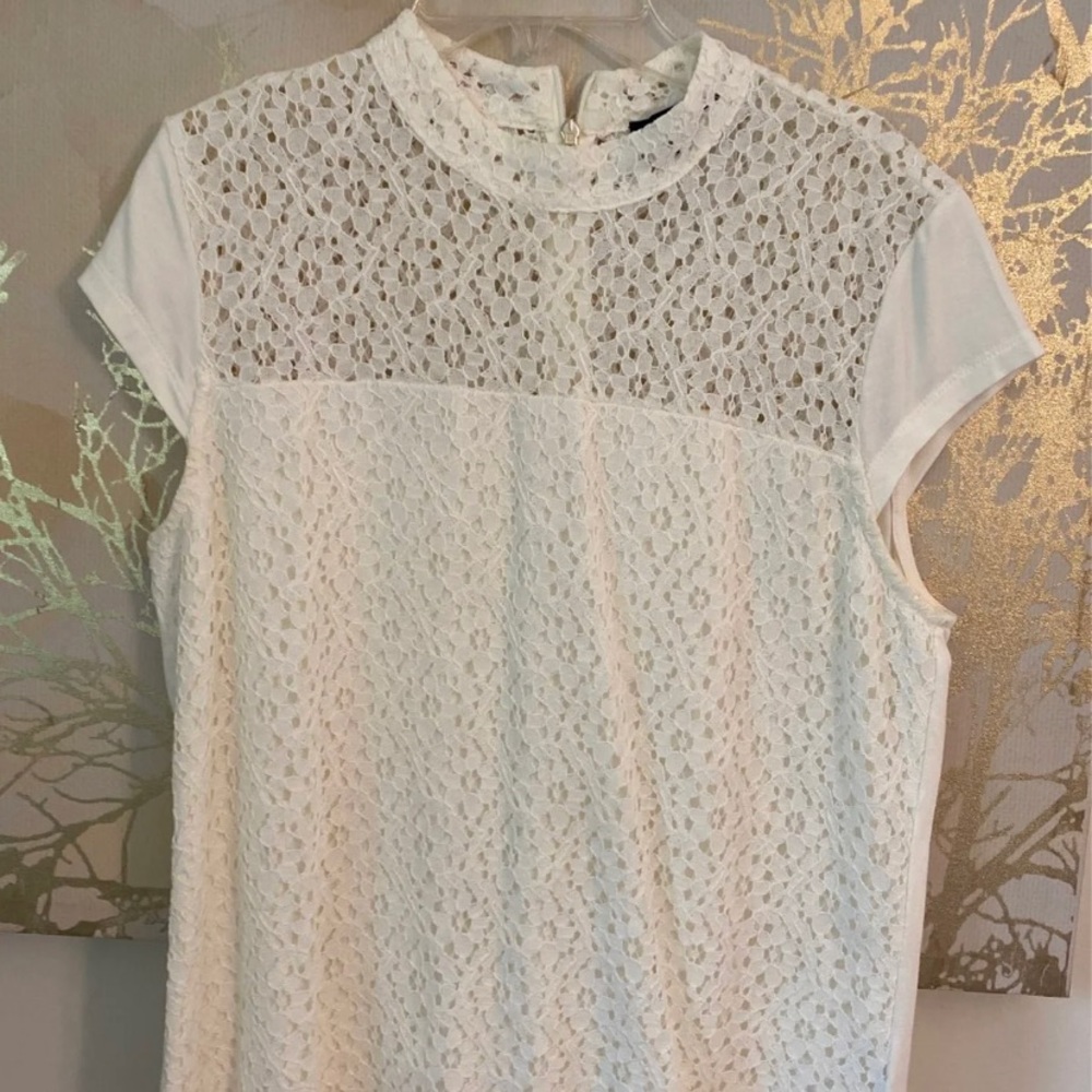 Lace Fabric size M petite M white color Tommy Hilfiger
